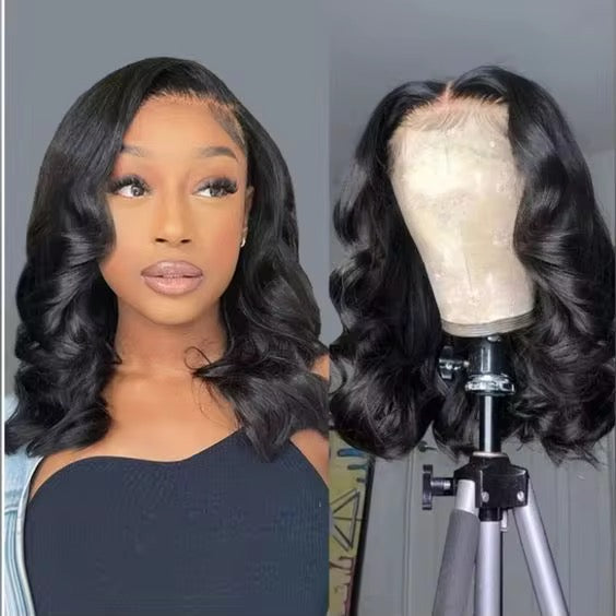 Human Hair 13x4 Frontal Lace Wig Body Wave 200% Density HD Lace Front