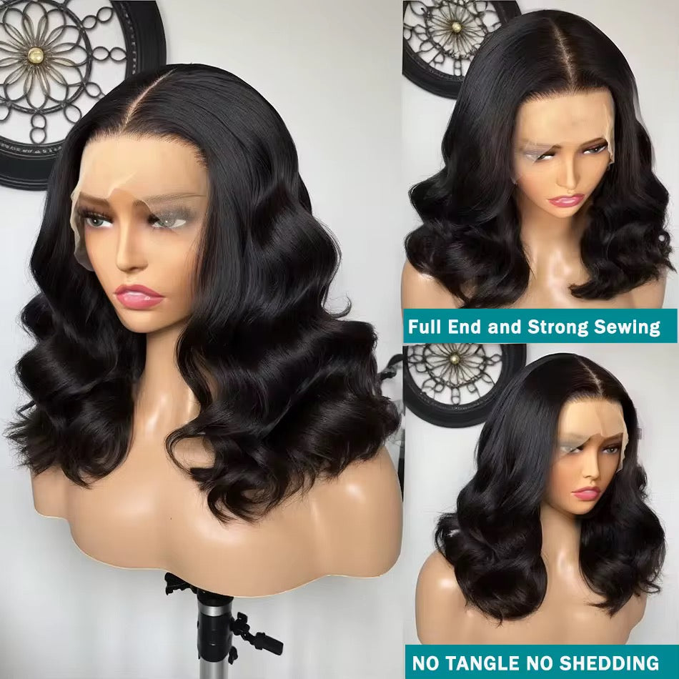 Human Hair 13x4 Frontal Lace Wig Body Wave 200% Density HD Lace Front