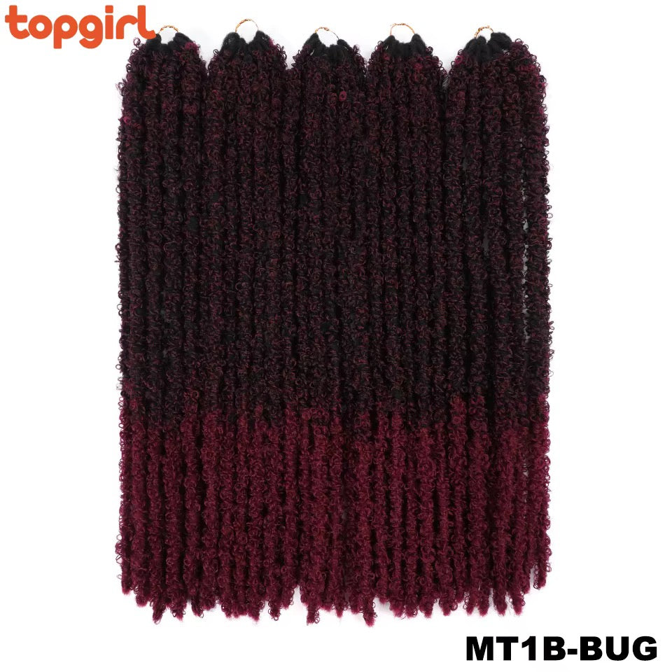 Ombre Natural Goddess Pre-Looped Faux Locs Crochet Braiding Hair for Woman Butterfly Locs Crochet Hair Extensions