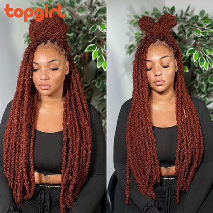 Ombre Natural Goddess Pre-Looped Faux Locs Crochet Braiding Hair for Woman Butterfly Locs Crochet Hair Extensions