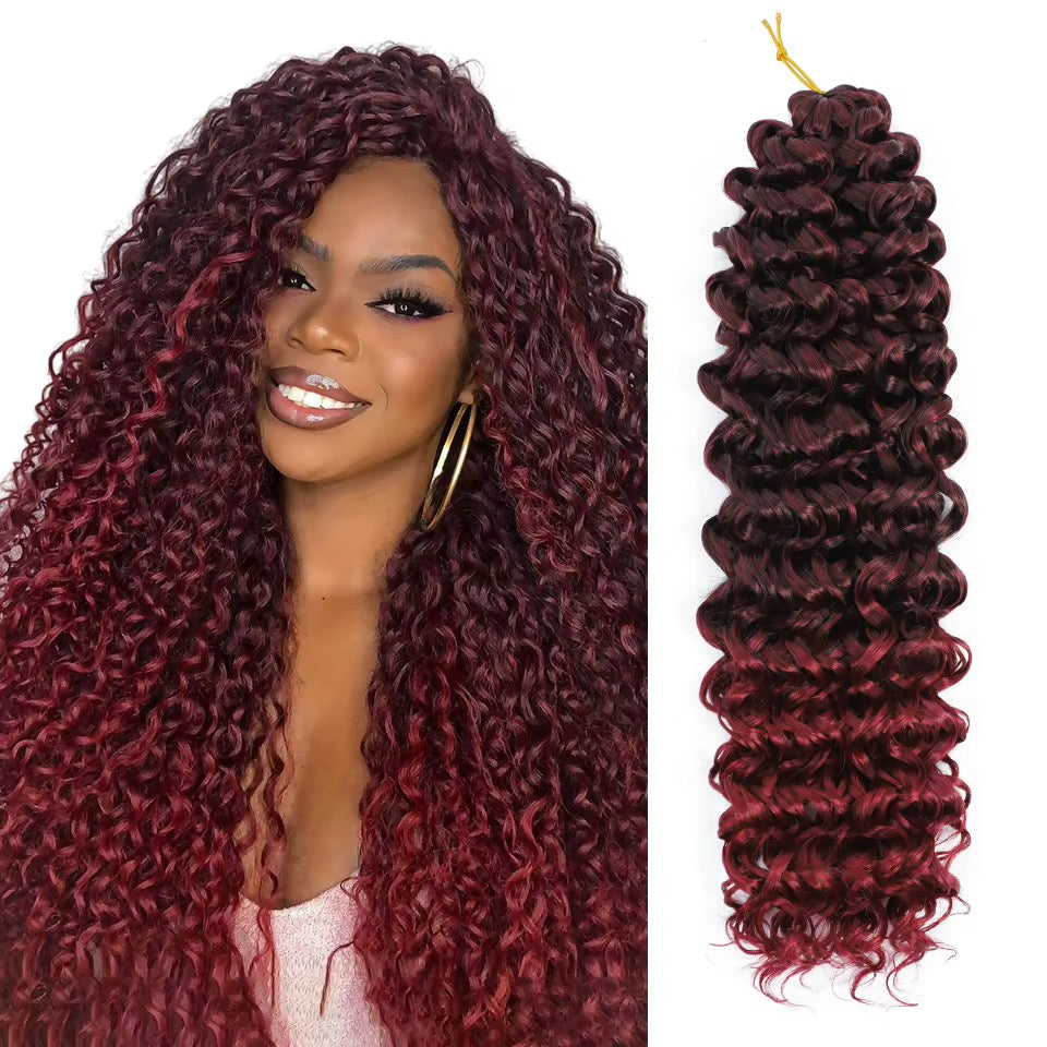 GoGo Curl Crotchet Braiding Hair Bohemian Loose Deep Wave Heat Resistant Hair Afro Kinky GoGo Soft Curly Crochet Hair
Extensions