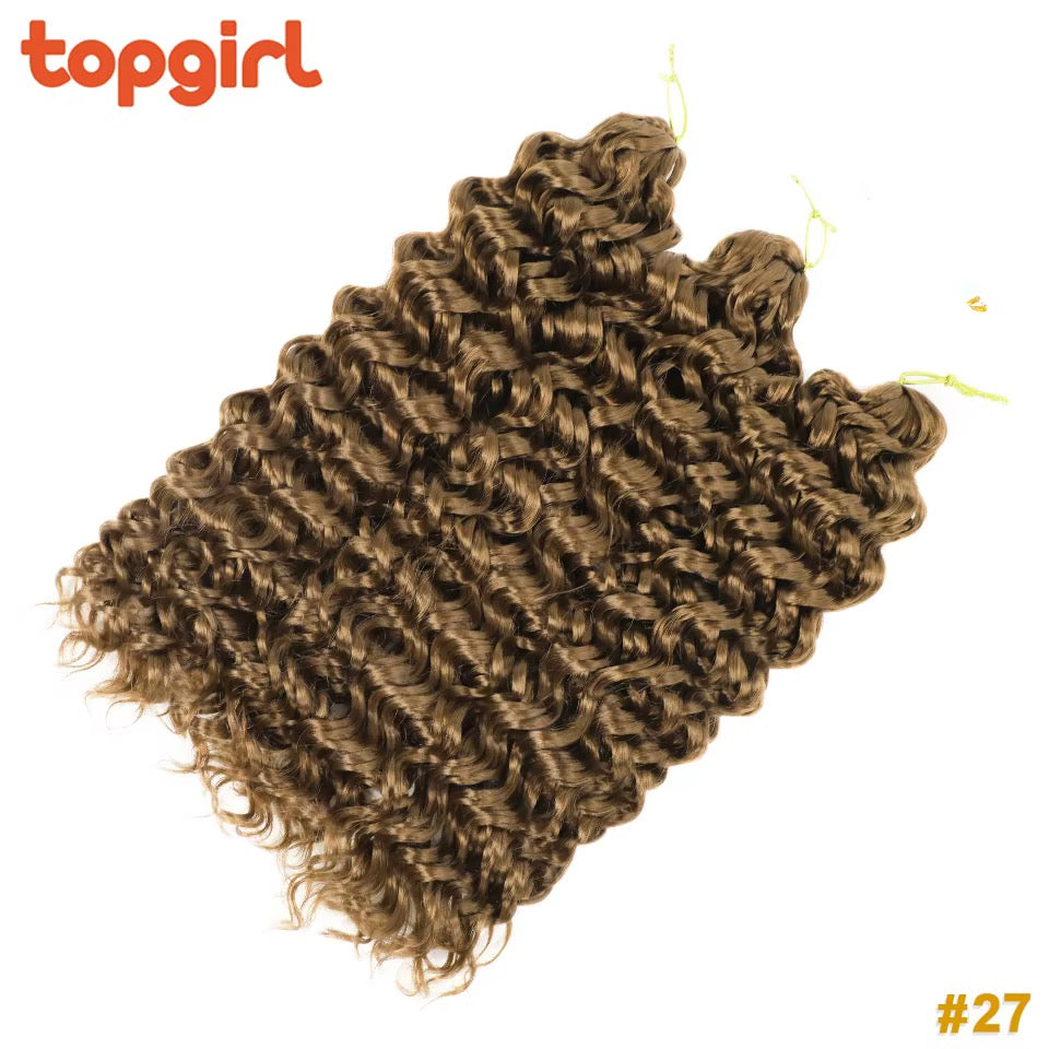 GoGo Curl Crotchet Braiding Hair Bohemian Loose Deep Wave Heat Resistant Hair Afro Kinky GoGo Soft Curly Crochet Hair
Extensions