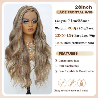 Honey Brown Ombre Wave Wig

HD Lace • Glueless • Monofilament • Synthetic Blend