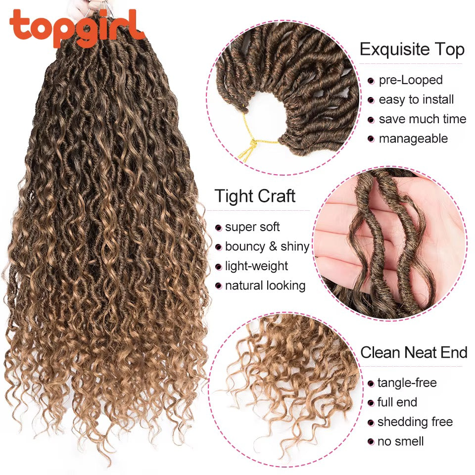 Bohemian Curl Crochet Hair
 (Vendor-B1)