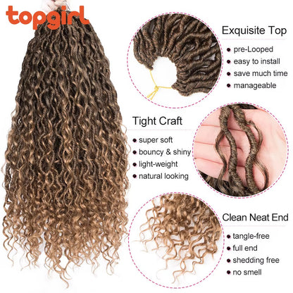 Bohemian Curl Crochet Hair
 (Vendor-B1)