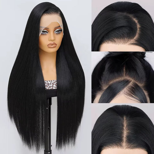 Luxe Silky Straight Lace Front Wig

13x6 HD Lace • Pre-Plucked • Heat-Resistant Synthetic Fiber