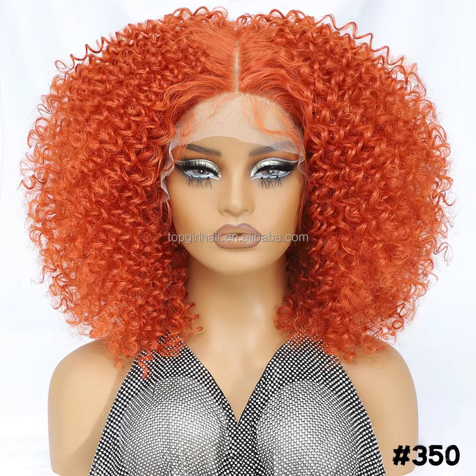 Layered Kinky Curl — 13x6 Glueless Lace Front Wig (Vendor-B5)