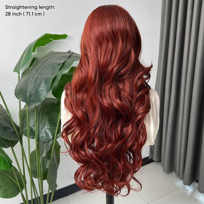 Sienna Red Wave Lace Front Wig
13x4 • Glueless • Pre-Plucked • Synthetic Fiber
