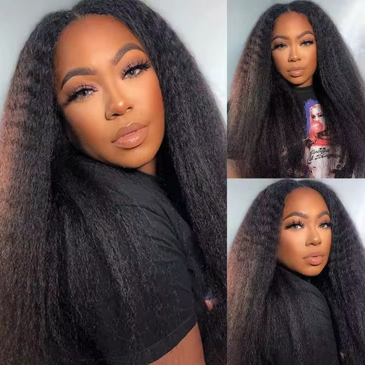 Kinky Straight Natural Texture Wig

Glueless • HD Lace • African Blend • Synthetic Fiber