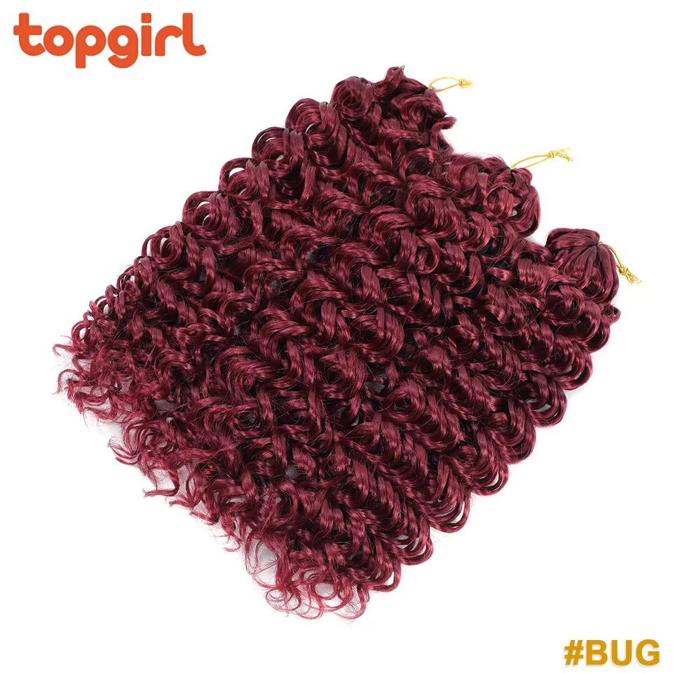 GoGo Curl Crotchet Braiding Hair Bohemian Loose Deep Wave Heat Resistant Hair Afro Kinky GoGo Soft Curly Crochet Hair
Extensions