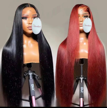 13x6 Brazilian HD Transparent Lace Frontal Human Hair Wig 210% density