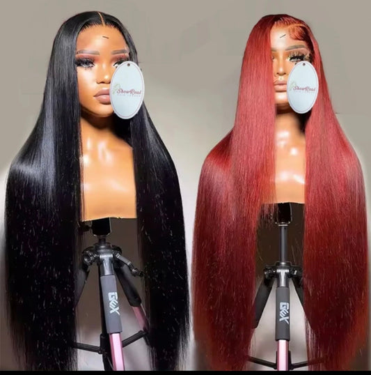 13x6 Brazilian HD Transparent Lace Frontal Human Hair Wig 210% density