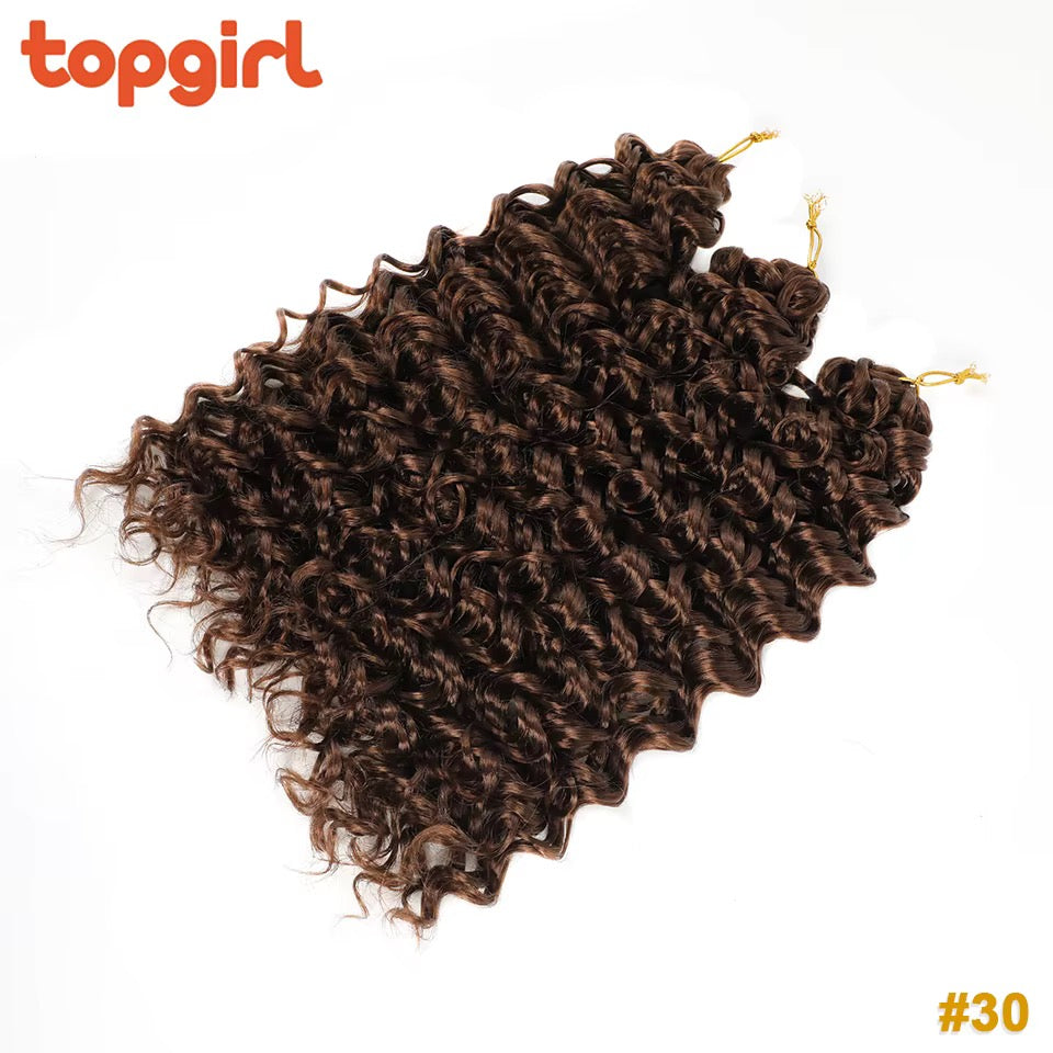 GoGo Curl Crotchet Braiding Hair Bohemian Loose Deep Wave Heat Resistant Hair Afro Kinky GoGo Soft Curly Crochet Hair
Extensions