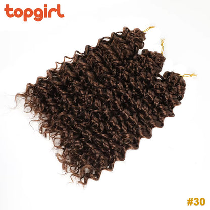 GoGo Curl Crotchet Braiding Hair Bohemian Loose Deep Wave Heat Resistant Hair Afro Kinky GoGo Soft Curly Crochet Hair
Extensions