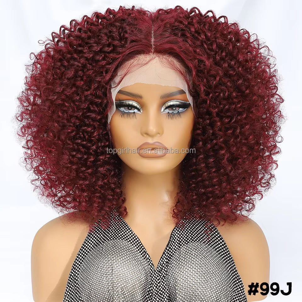Kinky Curly Frontal Wig

13x6 • HD Lace • Glueless • Premium Synthetic Fiber