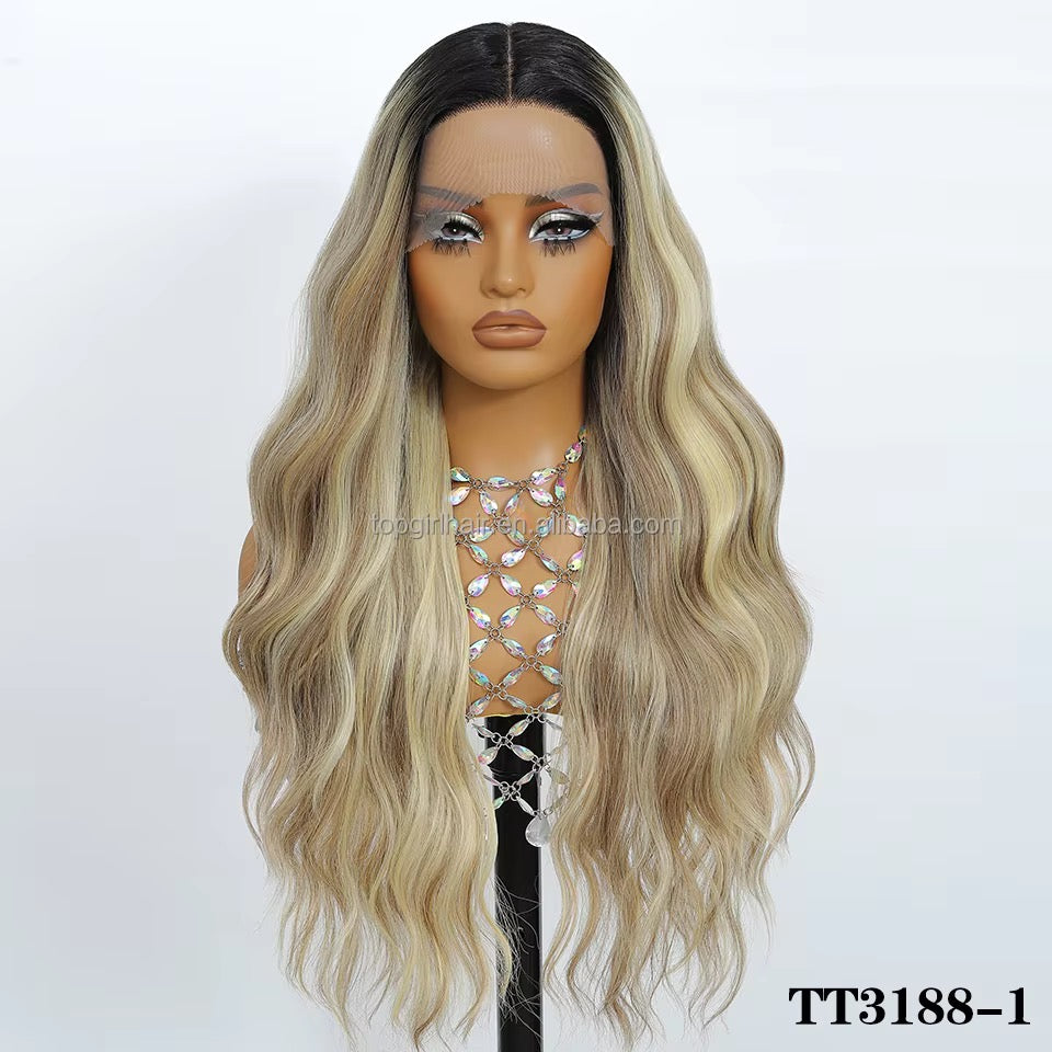 Honey Brown Ombre Wave Wig

HD Lace • Glueless • Monofilament • Synthetic Blend
