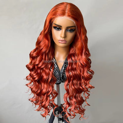 High Temperature Blend Hair Futura Natural Fiber Premium African Cosplay Body Wave Synthetic Lace Front Wig