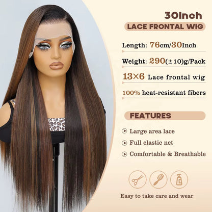 Luxe Silky Straight Lace Front Wig

13x6 HD Lace • Pre-Plucked • Heat-Resistant Synthetic Fiber