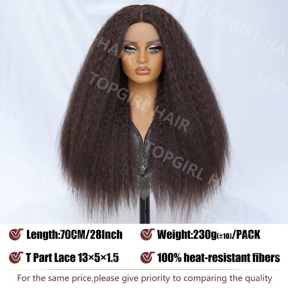 Kinky Straight Natural Texture Wig

Glueless • HD Lace • African Blend • Synthetic Fiber