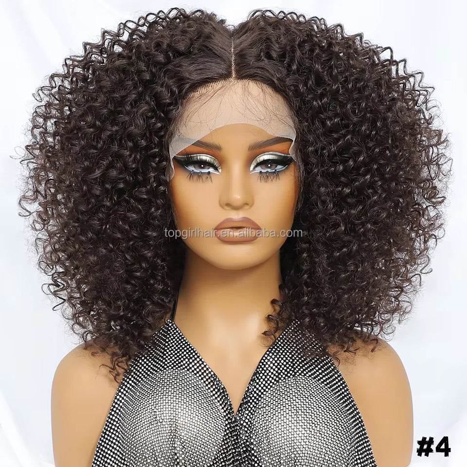Layered Kinky Curl — 13x6 Glueless Lace Front Wig (Vendor-B5)