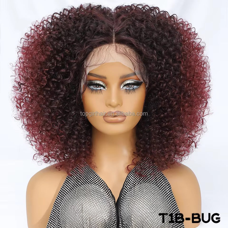 Layered Kinky Curl — 13x6 Glueless Lace Front Wig (Vendor-B5)