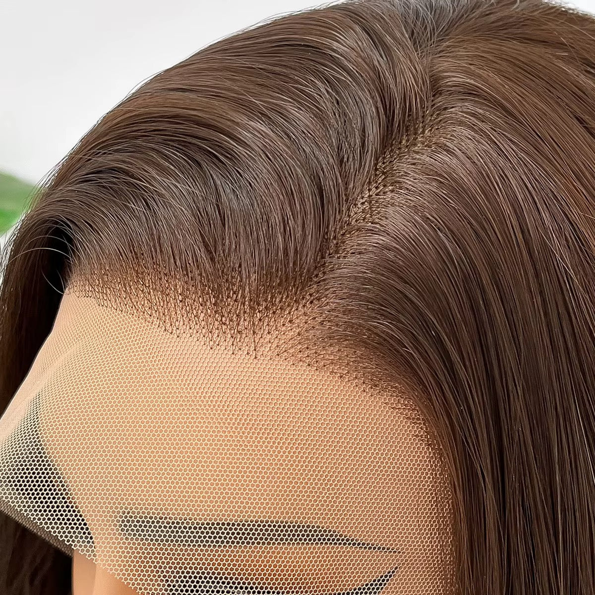 13x4 Synthetic Perruques Wig Transparent Lace Front Heat Resistant Pre Plucked Hairline (Vendor-A7)