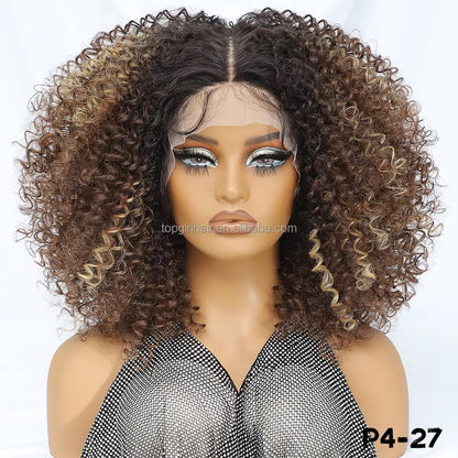 Layered Kinky Curl — 13x6 Glueless Lace Front Wig (Vendor-B5)