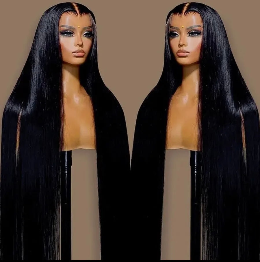 13x6 Brazilian HD Transparent Lace Frontal Human Hair Wig 210% density