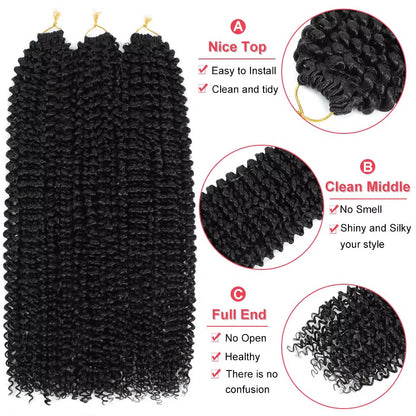 Bohemian Water Wave Crochet Hair (Vendor-B2)