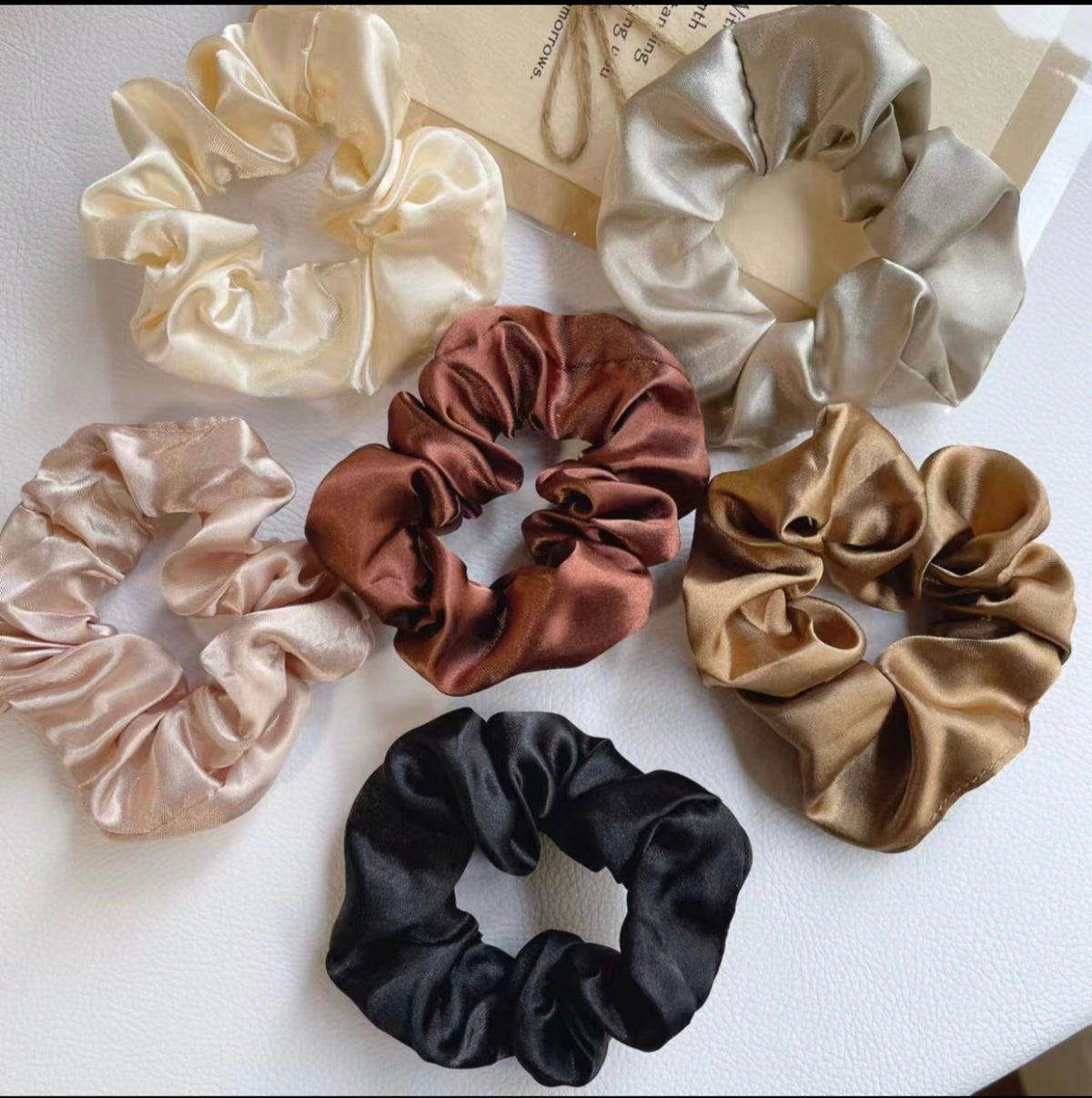 Satin Scrunchies Lace For Women