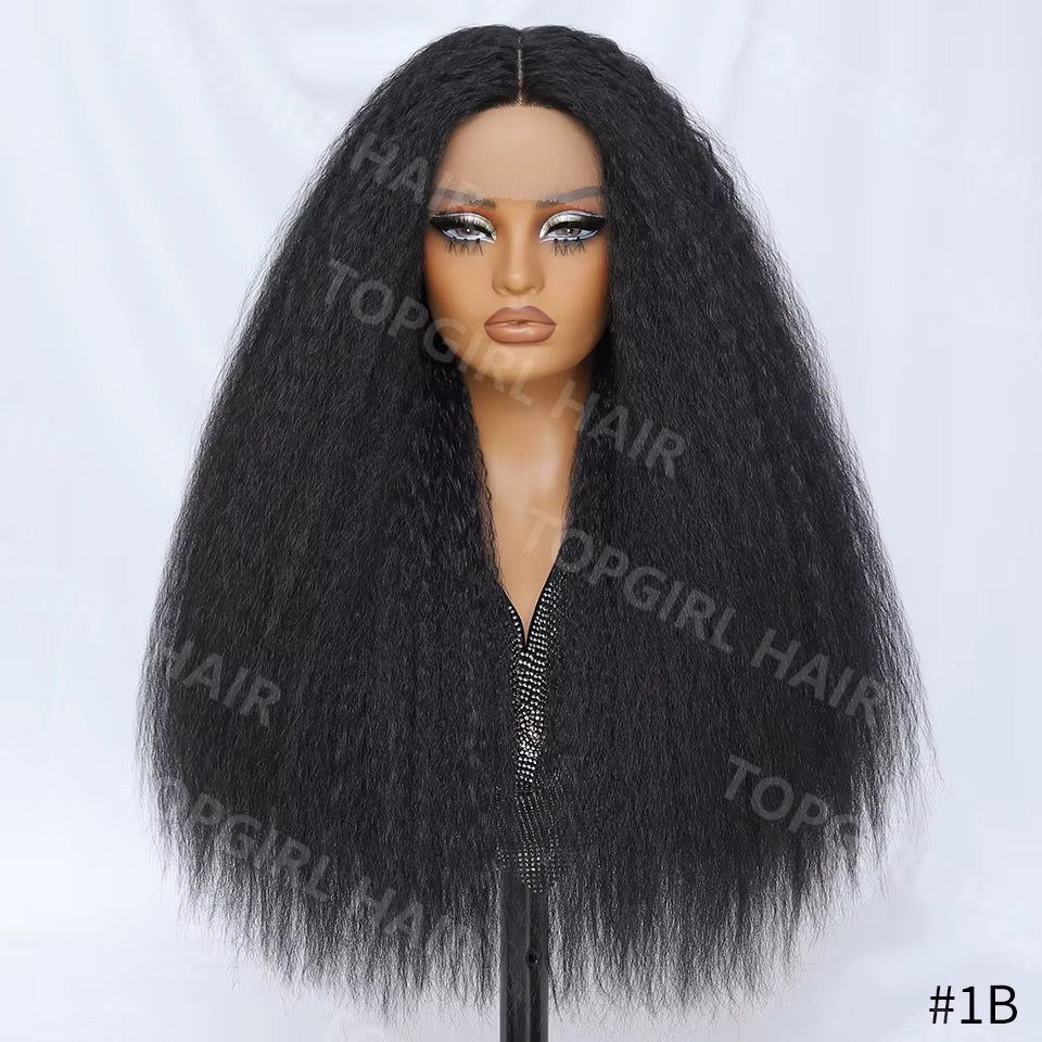 Kinky Straight Natural Texture Wig

Glueless • HD Lace • African Blend • Synthetic Fiber