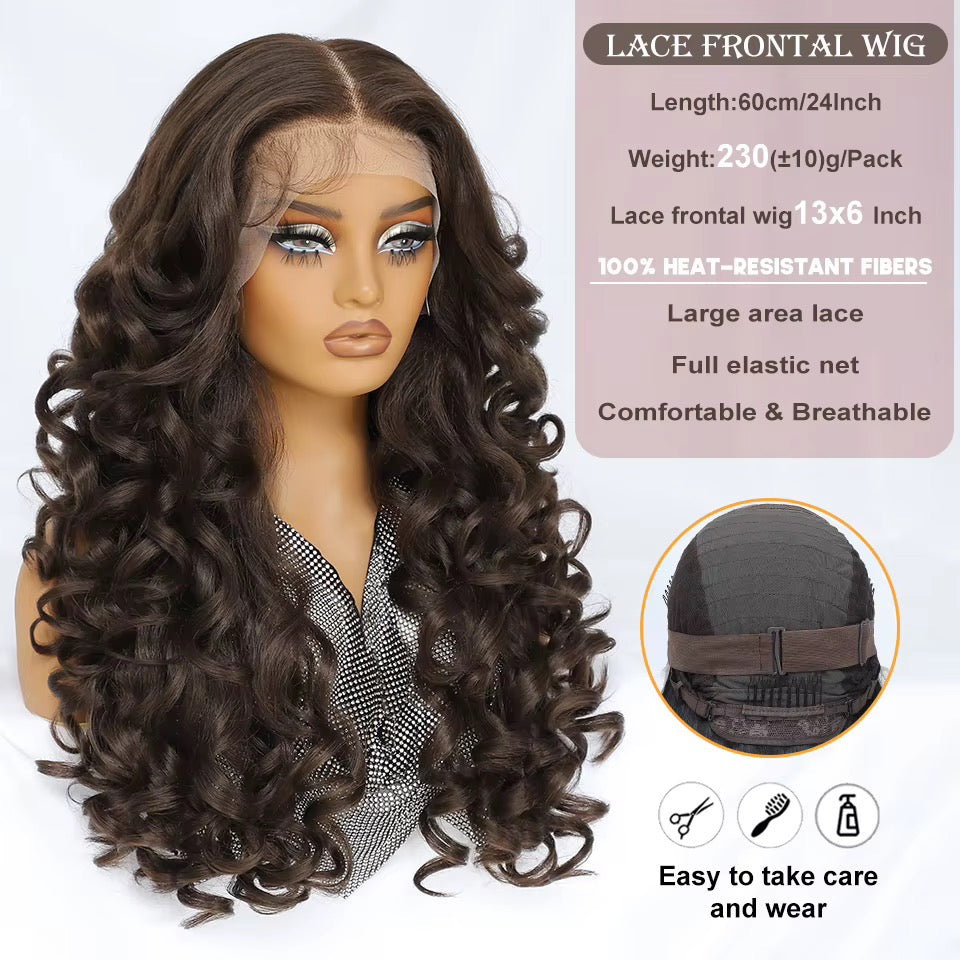 Luxe French Curl Lace Front Wig

13x6 HD Lace • Heat-Resistant Synthetic Fiber • Glueless