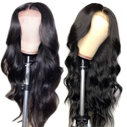 Body Wave Unprocessed Brazilian Virgin Human Hair Front Lace Wig