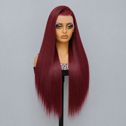 Luxe Silky Straight Lace Front Wig

13x6 HD Lace • Pre-Plucked • Heat-Resistant Synthetic Fiber
