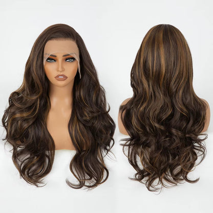 Chocolate Brown Body Wave Wig

13x4 • Free-Part • Glueless • Pre-Plucked • Synthetic Fiber