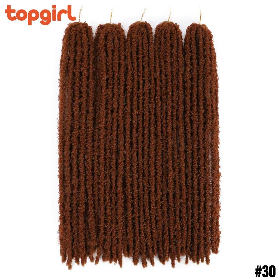 Ombre Natural Goddess Pre-Looped Faux Locs Crochet Braiding Hair for Woman Butterfly Locs Crochet Hair Extensions