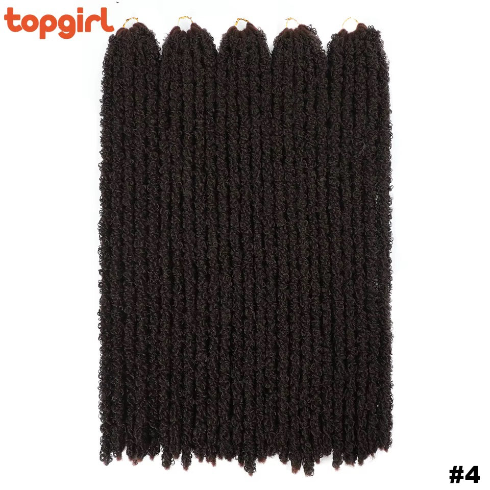 Ombre Natural Goddess Pre-Looped Faux Locs Crochet Braiding Hair for Woman Butterfly Locs Crochet Hair Extensions