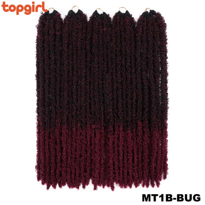 Ombre Natural Goddess Pre-Looped Faux Locs Crochet Braiding Hair for Woman Butterfly Locs Crochet Hair Extensions