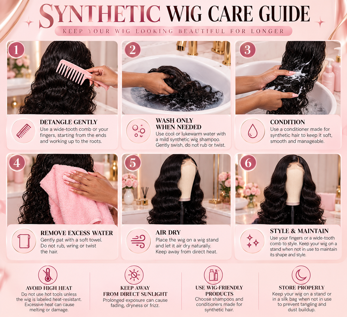 Midnight Sleek — 13x4 Straight Glueless Lace Front Wig