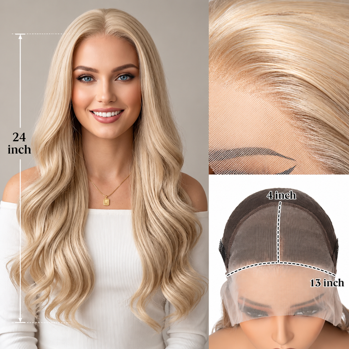 Celeste Blonde Wave — 13x4 Glueless Lace Front Wig