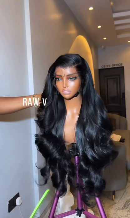 Body Wave Unprocessed Brazilian Virgin Human Hair Front Lace Wig
