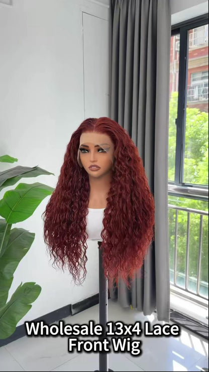 13x4 Premium Loose Wave Lace Front Wig Glueless • Pre-Plucked • Synthetic Fiber