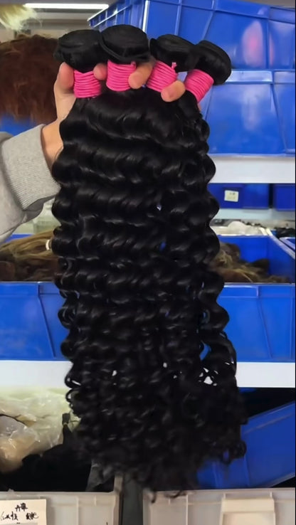 Deep Wave Raw 10A Grade Human Hair Bundles